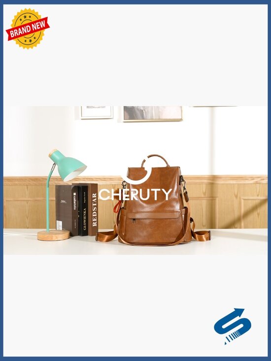 PU Leather Anti-theft Fashion Backpack Purse Ladies Satchel Shoulder Bag